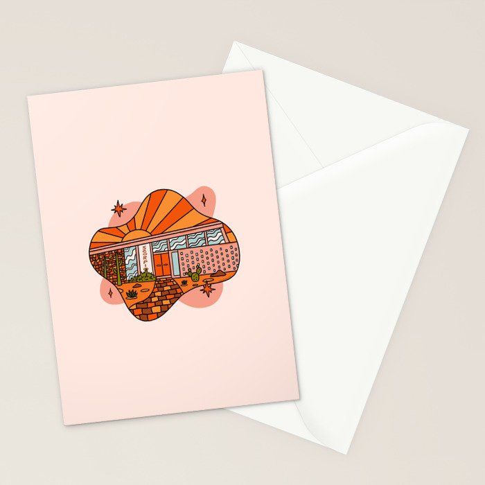 Scorpio Mid Century House Stationery Card Gallery Image 2