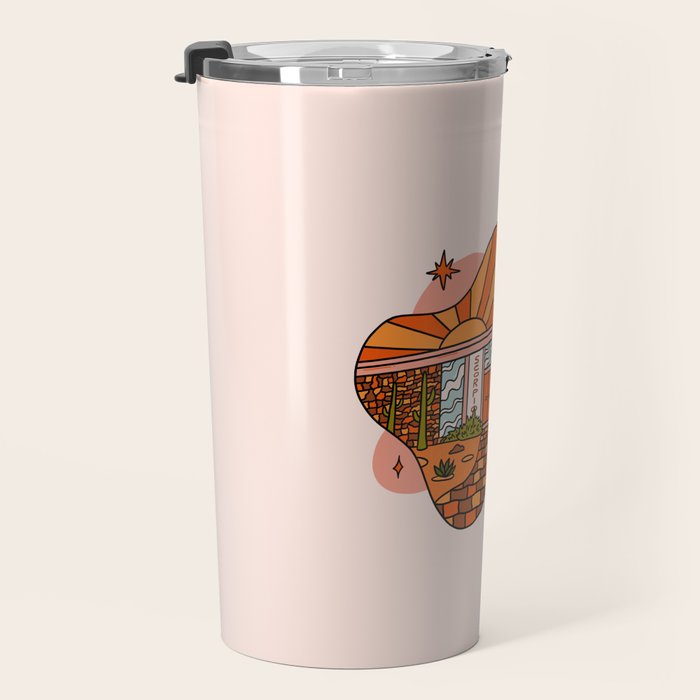 Scorpio Mid Century House Travel Mug Gallery Image 3