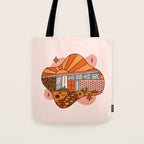 Scorpio Mid Century House Tote Bag Gallery Image 1