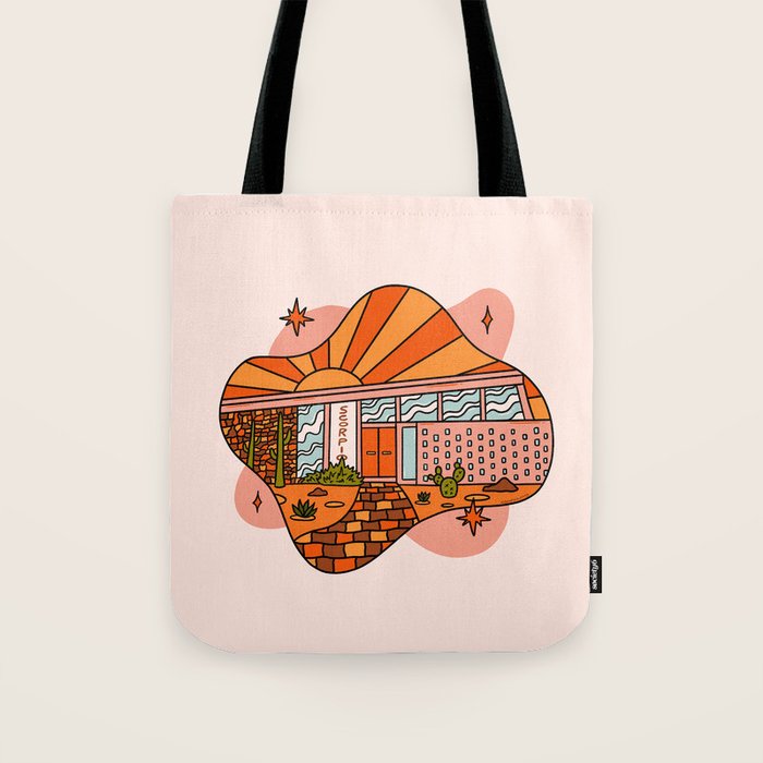 Scorpio Mid Century House Tote Bag Gallery Image 1