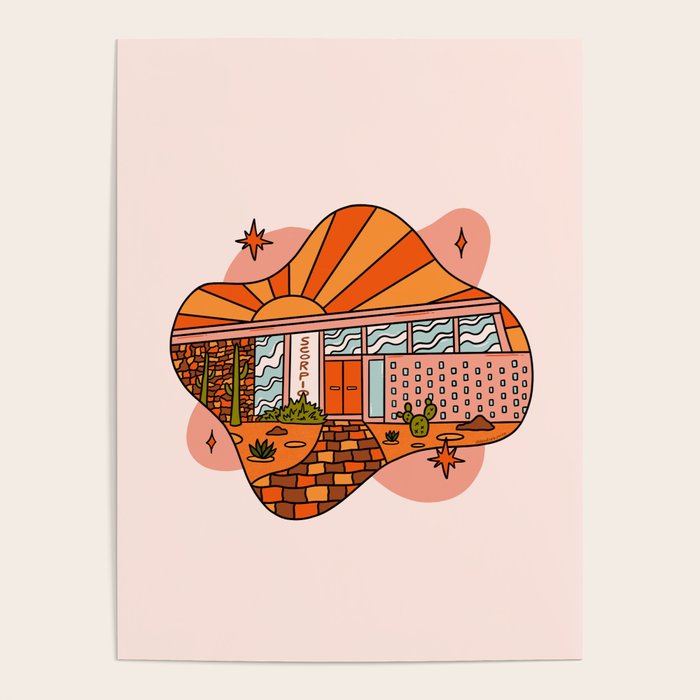 Scorpio Mid Century House Poster Gallery Image 1