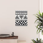 Tribal black and white Poster Gallery Image 2