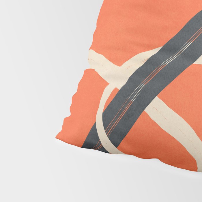 Minimal Abstract Lines Dance 2 Pillow Sham Gallery Image 4
