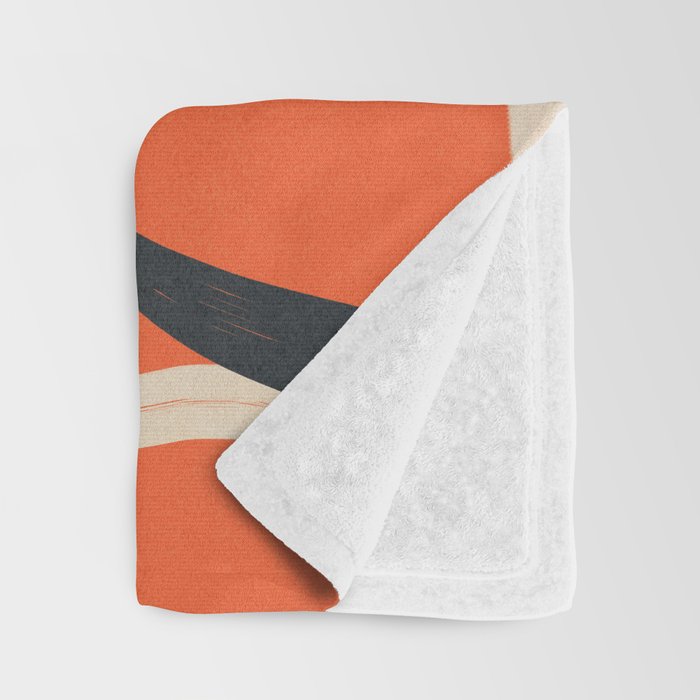 Minimal Abstract Lines Dance 2 Throw Blanket Gallery Image 3