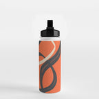 Minimal Abstract Lines Dance 2 Water Bottle Gallery Image 2