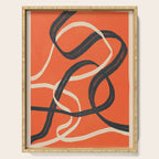 Minimal Abstract Lines Dance 2 Serving Tray Gallery Image 1