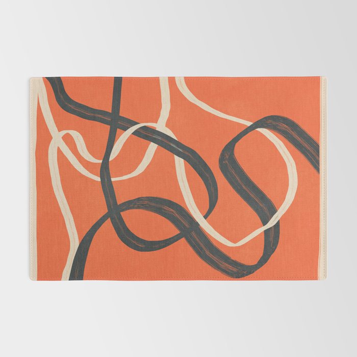 Minimal Abstract Lines Dance 2 Rug Gallery Image 2