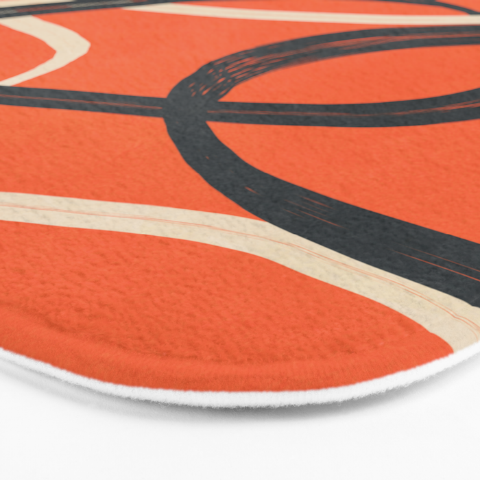 Minimal Abstract Lines Dance 2 Bath Mat Gallery Image 3