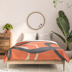 Minimal Abstract Lines Dance 2 Comforter Gallery Image 3