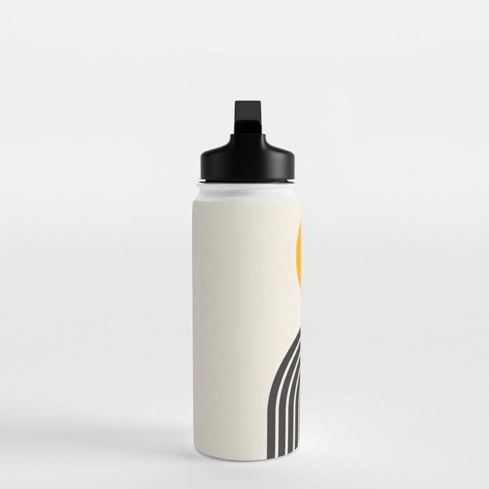 Gold Sun I: Mid-Century Modern Edition Water Bottle Gallery Image 3