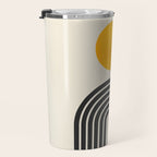 Gold Sun I: Mid-Century Modern Edition Travel Mug Gallery Image 3