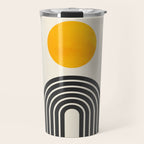 Gold Sun I: Mid-Century Modern Edition Travel Mug Gallery Image 1