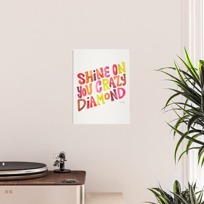 Shine On You Crazy Diamond - Rainbow Palette Poster Gallery Image 2