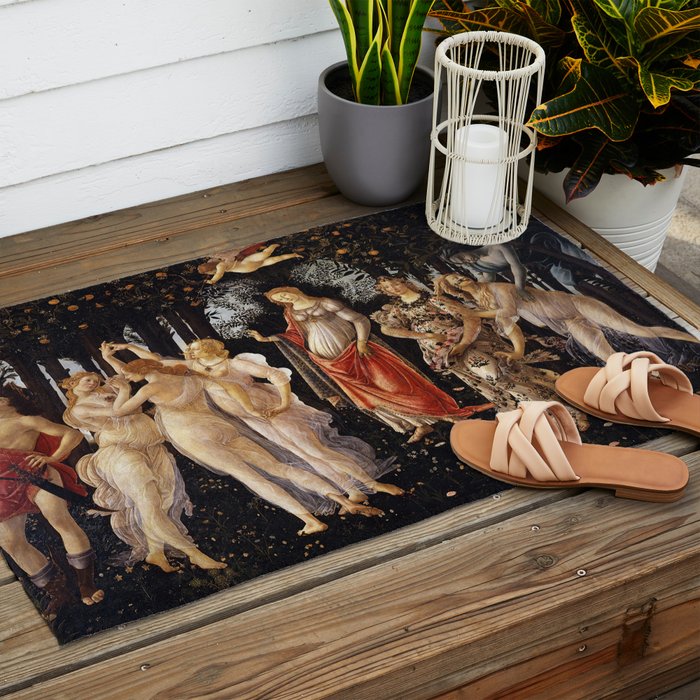 Primavera, Botticelli Outdoor Rug Gallery Image 2