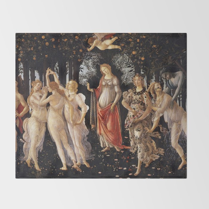Primavera, Botticelli Throw Blanket Gallery Image 2
