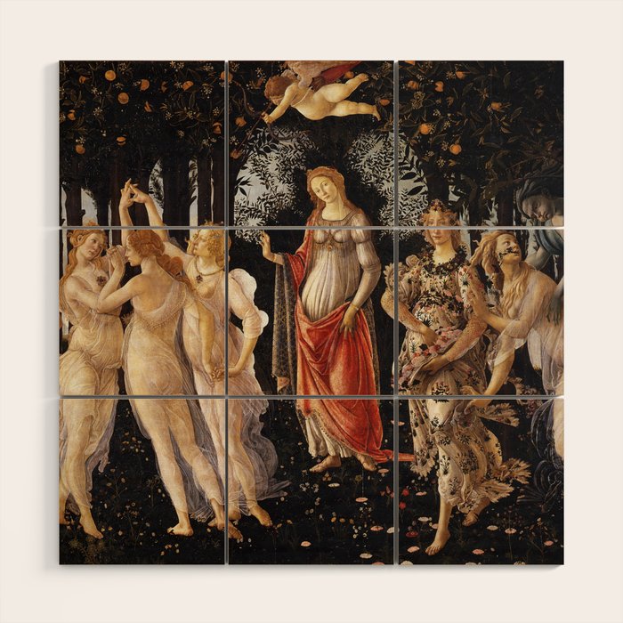 Primavera, Botticelli Wood Wall Art Gallery Image 1