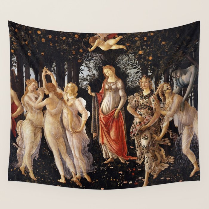 Primavera, Botticelli Wall Tapestry Gallery Image 4
