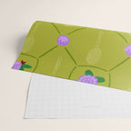 Tennis Rackets & Roses in Lime & Lavender Wrapping Paper Gallery Image 2