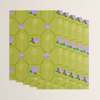 Tennis Rackets & Roses in Lime & Lavender Wrapping Paper Gallery Image 3
