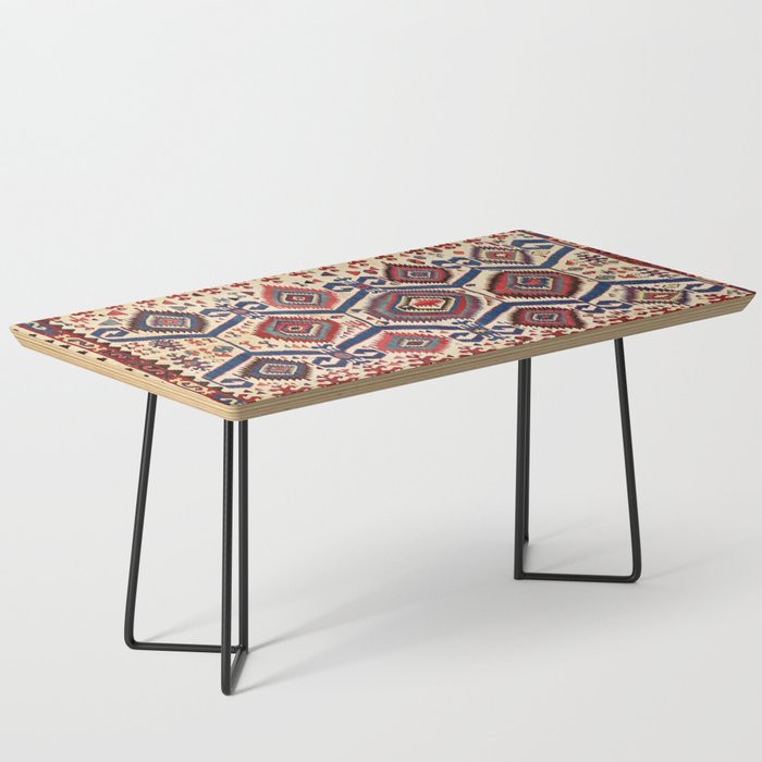 Konya Central Anatolian Antique Kilim Print Coffee Table Gallery Image 1