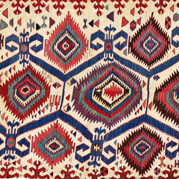 Konya Central Anatolian Antique Kilim Print Coffee Mug Gallery Image 2