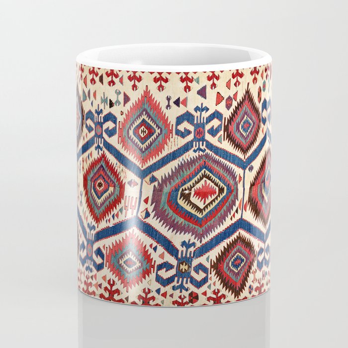 Konya Central Anatolian Antique Kilim Print Coffee Mug Gallery Image 4
