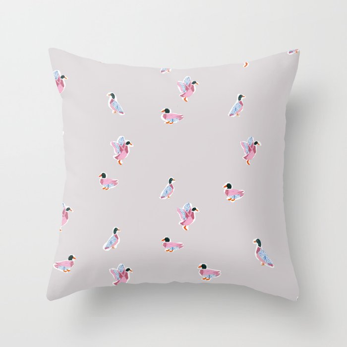 Preppy Duck II Throw Pillow Gallery Image 6