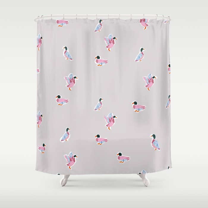 Preppy Duck II Shower Curtain Gallery Image 1