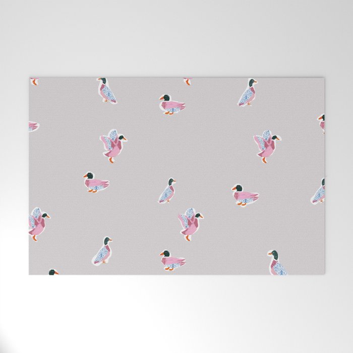 Preppy Duck II Welcome Mat Gallery Image 1