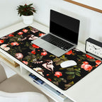 Floral and Skull Pattern Desk Mat Gallery Image 2