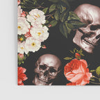 Floral and Skull Pattern Poster Gallery Image 3