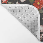 Floral and Skull Pattern Bath Mat Gallery Image 2