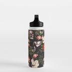 Floral and Skull Pattern Water Bottle Gallery Image 3
