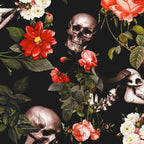 Floral and Skull Pattern Coffee Mug Gallery Image 2