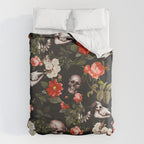 Floral and Skull Pattern Duvet Cover Gallery Image 6