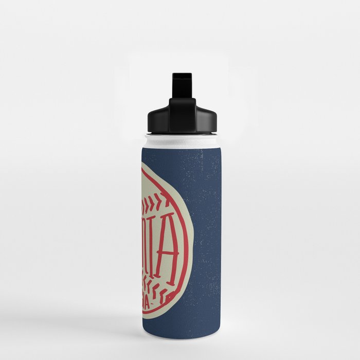 Atlanta Georgia Baseball - Hand Drawn, Script Typography Water Bottle Gallery Image 2