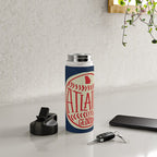 Atlanta Georgia Baseball - Hand Drawn, Script Typography Water Bottle Gallery Image 4