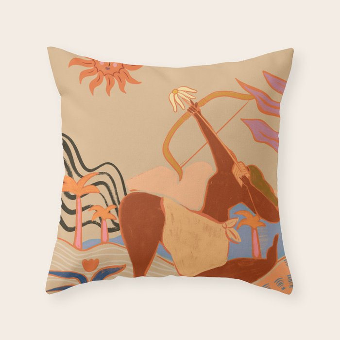 The Bow And Arrow Throw Pillow Gallery Image 1