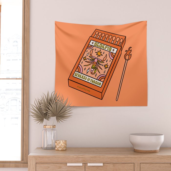 Scorpio Matchbox Wall Tapestry Gallery Image 2