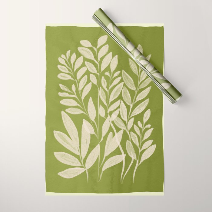 Minimal Abstract Art Plant 46 Wrapping Paper Gallery Image 1
