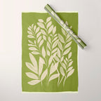 Minimal Abstract Art Plant 46 Wrapping Paper Gallery Image 1