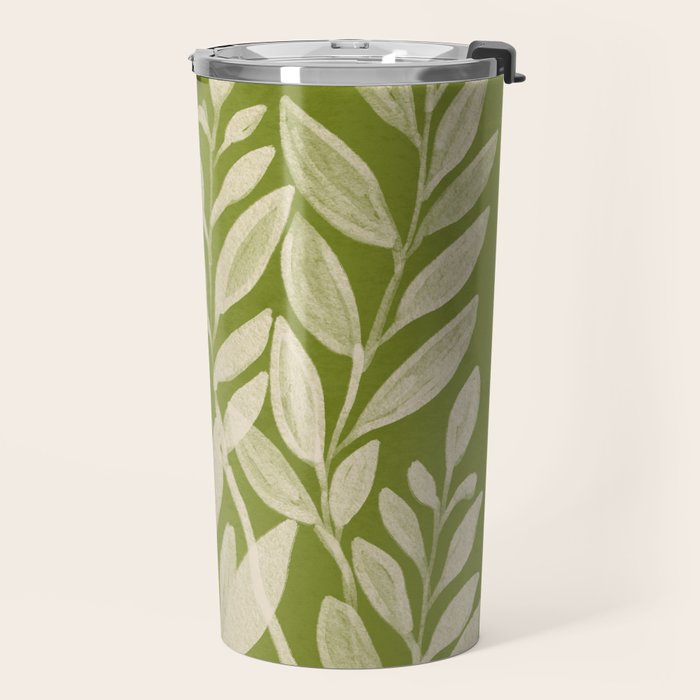 Minimal Abstract Art Plant 46 Travel Mug Gallery Image 2