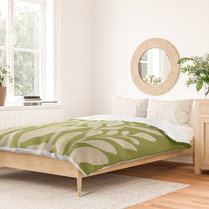 Minimal Abstract Art Plant 46 Duvet Cover Gallery Image 2