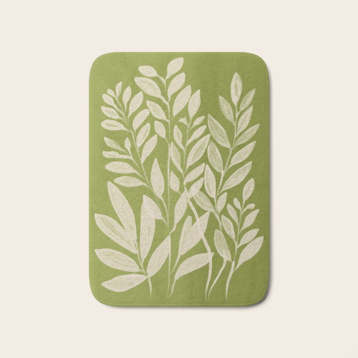 Minimal Abstract Art Plant 46 Bath Mat Gallery Image 1