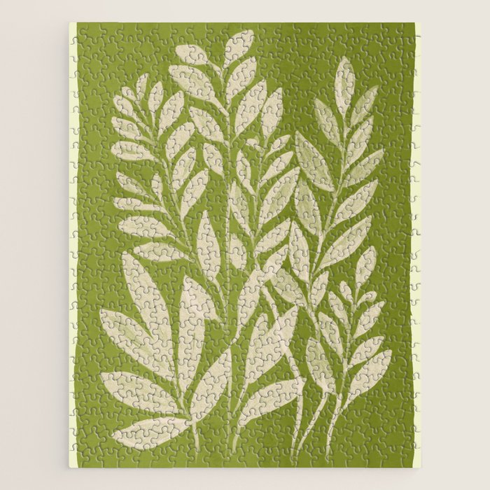 Minimal Abstract Art Plant 46 Jigsaw Puzzle Gallery Image 1