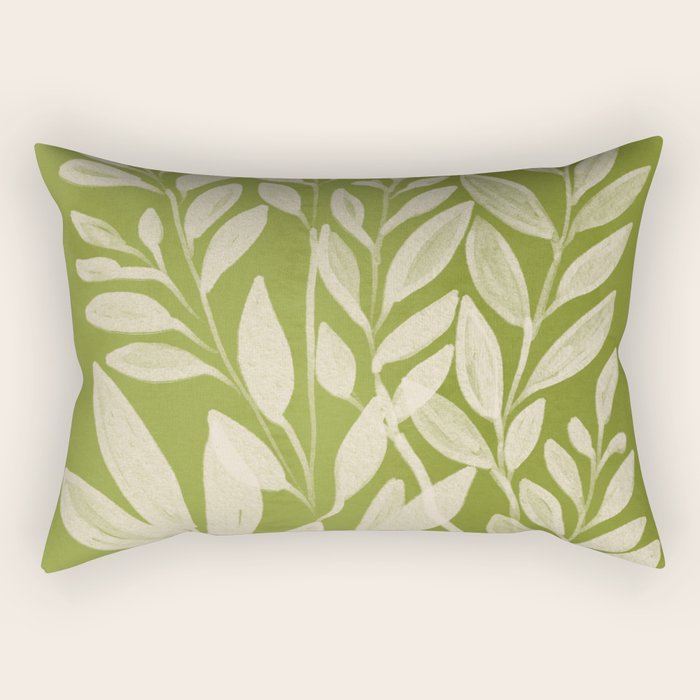 Minimal Abstract Art Plant 46 Rectangular Pillow Gallery Image 2