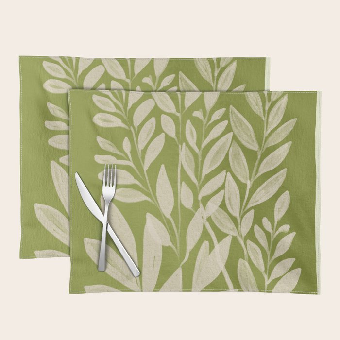 Minimal Abstract Art Plant 46 Placemat Gallery Image 1