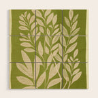 Minimal Abstract Art Plant 46 Wood Wall Art Gallery Image 1