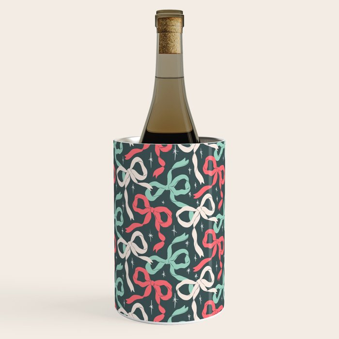 Christmas Ribbon Bows Wine Chiller Gallery Image 3