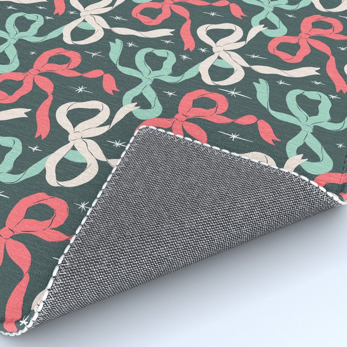 Christmas Ribbon Bows Rug Gallery Image 4